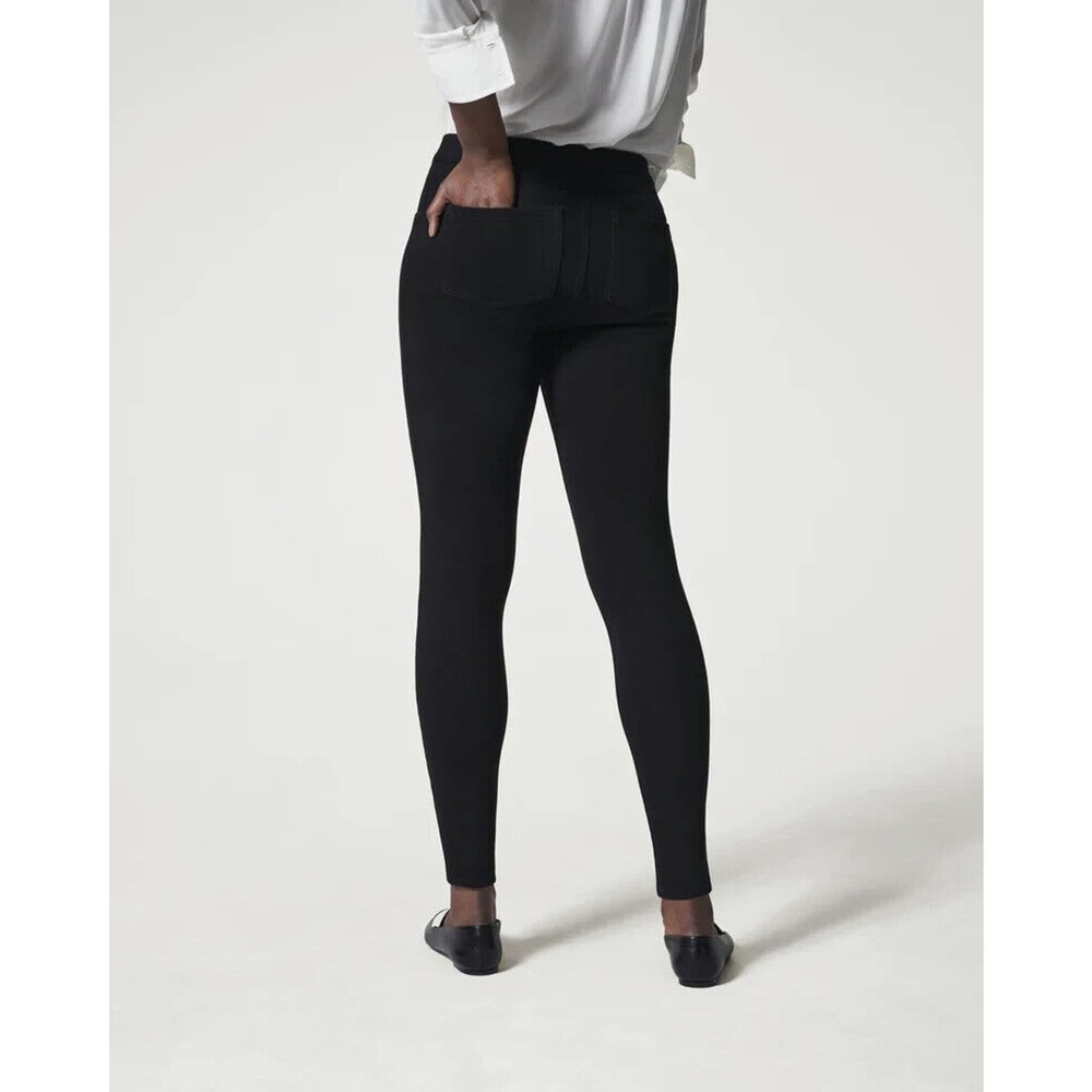 Spanx Jean-ish Ankle Leggings 20018r Black Pull On Stretch Women's Size Small - Picture 14 of 14